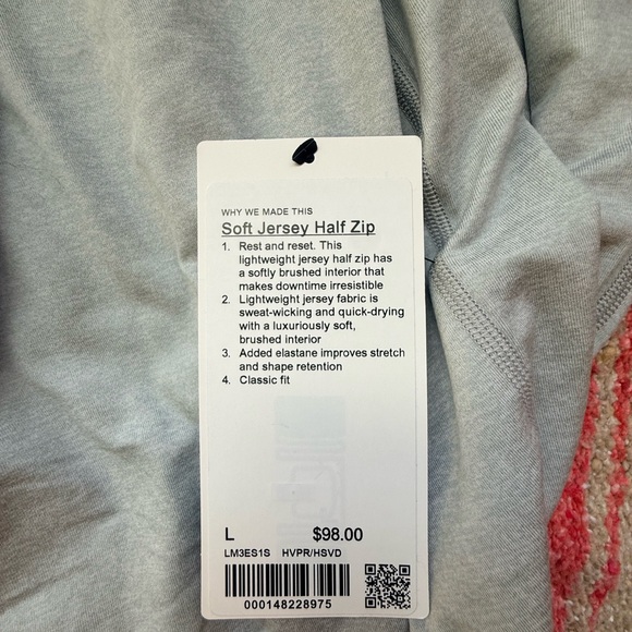 Lululemon Soft Jersey Half Zip - large - Picture 2 of 4
